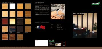 EXOTIC WOOD PANELS - emsland-paneele