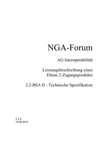 L2-BSA II – Technische Spezifikation - Bundesnetzagentur