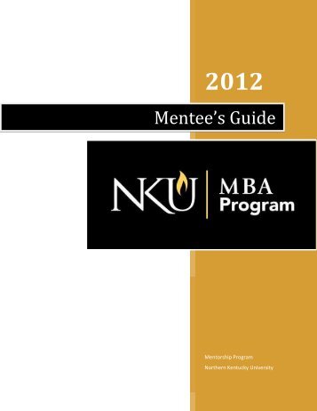 Mentee's Guide - Haile/US Bank College of Business - Northern ...