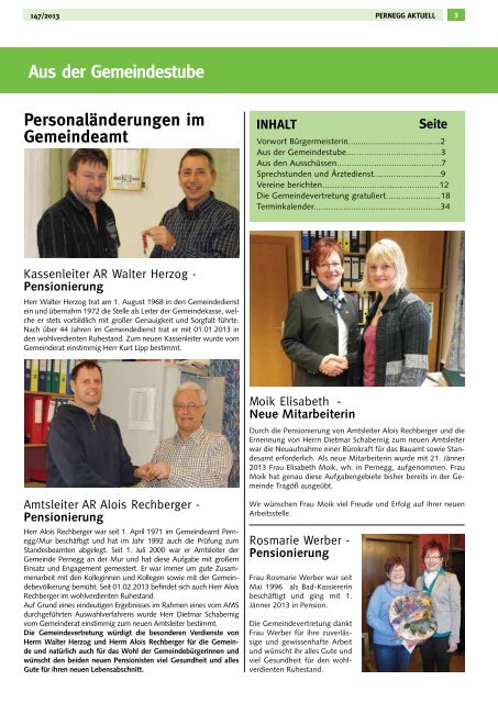 Pernegg Aktuell - Gemeinde Pernegg