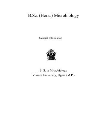 B.Sc. (Hons.) Microbiology - Vikram University