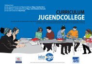 Curriculum Jugend College - Interface Wien