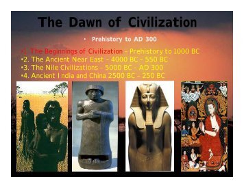 The Beginnings of Civilizations