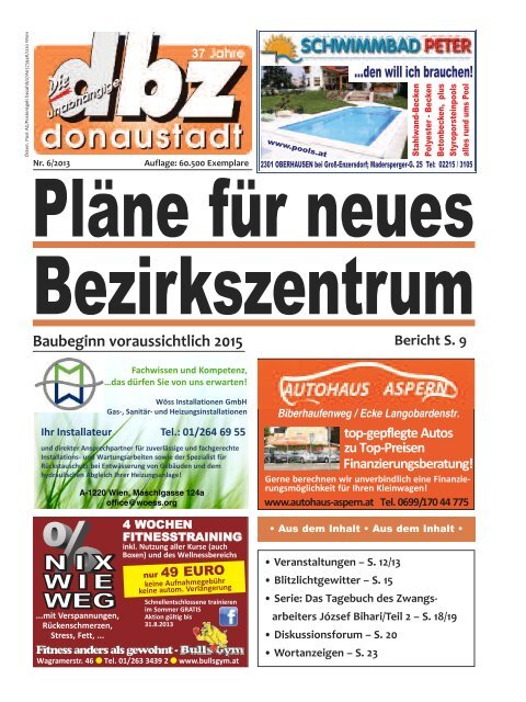 NNIIIXX W WIIIEE W WEEEG G - dbz-donaustädter bezirkszeitung