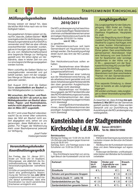 (4,75 MB) - .PDF - Stadtgemeinde Kirchschlag in der Buckligen Welt