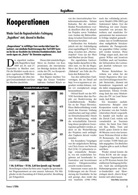 Fahrgast Zeitung - FAHRGAST Steiermark