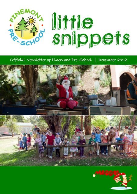 December Newsletter - Pinemont PreSchool