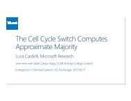 The Cell Cycle Switch Computes Approximate Majority - Luca Cardelli