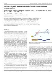 Enzymes containing porous polymersomes as nano reaction ...