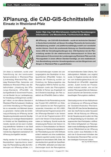 XPlanung-Artikel-WJ2013A1 - Widemann Systeme GmbH