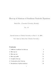 Blow-up of Solutions of Semilinear Parabolic Equations