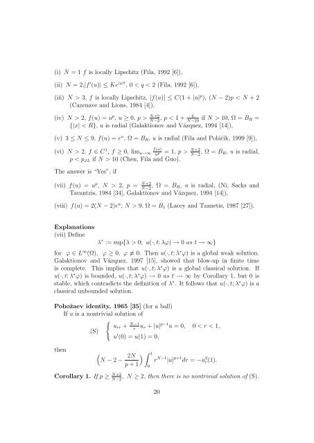 Blow-up of Solutions of Semilinear Parabolic Equations