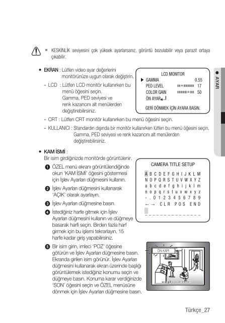 Yüksek Çözünürlüklü Gündüz/ Gece IR Dome Kamera - Samsung ...