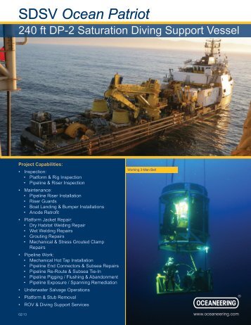 SDSV Ocean Patriot - Oceaneering