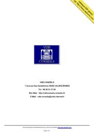 catalogue immobilier VDB CONSEILS ... - Site des Marques