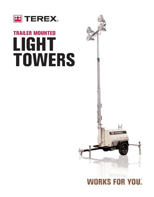 Redesigned Terex Genie Rl 4 Light Tower Site K Construction Zone