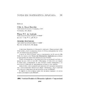 Notas em MatemÃƒÂ¡tica Aplicada 36 - sbmac