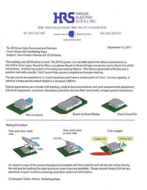 DF59 Info Packet - HIROSE USA