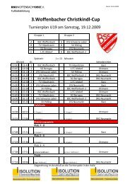 Spielplan - BSC Woffenbach