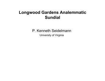 Longwood Gardens Analemmatic Sundial