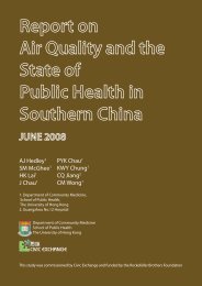 Report on the Air Quality on the State of Public Health in Southern ...