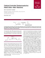 Catalyst-Controlled Diastereoselective Hetero-DielsâAlder Reactions