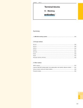 Marking - Entrelec