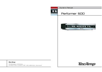 Performer 600 - Tecamp