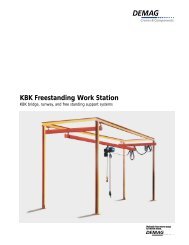 Freestanding Workstation Sales Brochure - Demag Cranes ...