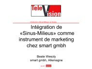 Introduction Sinus-Milieus en Suisse - IntÃ©gration de ... - publisuisse