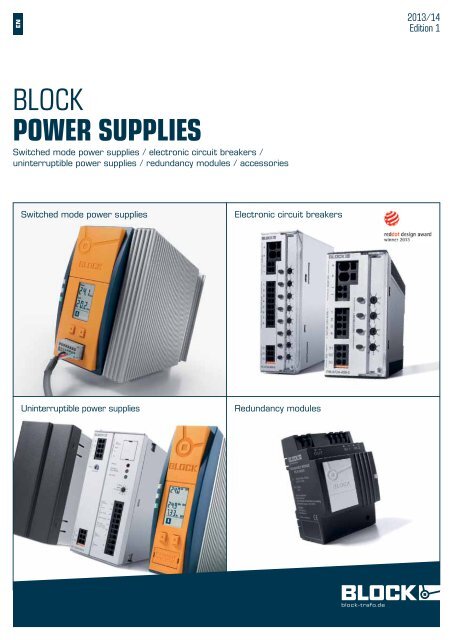 BLOCK Power suPPlies - BLOCK Transformatoren-Elektronik GmbH