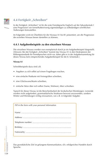 (Englisch) 8. Schulstufe Praxishandbuch - Ãsterreichisches ...