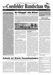 Es klappt: ein Kino! Schule ist (k)ein Porzellanladen - Pro Coesfeld eV