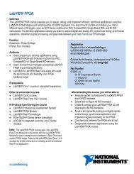 LabVIEW FPGA Course Outline