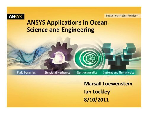 ANSYS Applications in Ocean Science and Engineering