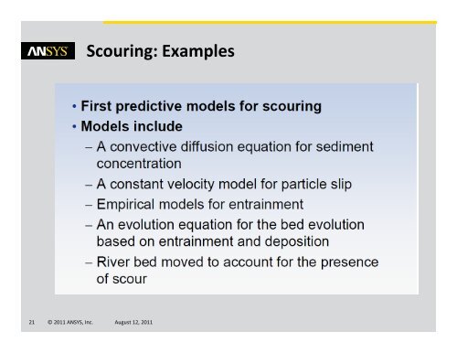 ANSYS Applications in Ocean Science and Engineering