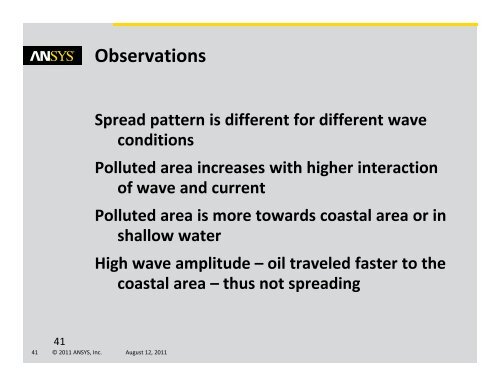 ANSYS Applications in Ocean Science and Engineering