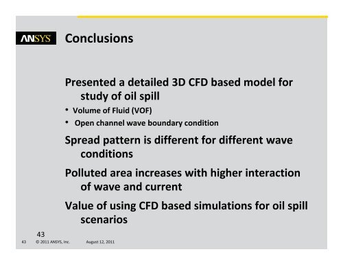 ANSYS Applications in Ocean Science and Engineering