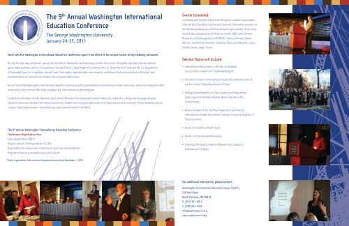 The 9th Annual Washington International Education Conference