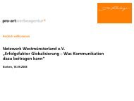 Netzwerk Westmünsterland e.V. „Erfolgsfaktor Globalisierung – Was ...