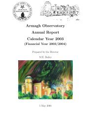 Armagh Observatory Annual Report Calendar Year 2003