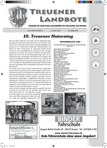 Ausgabe 11 / 2013 - Treuen