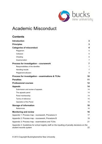 Academic Misconduct.pdf - Buckinghamshire New University