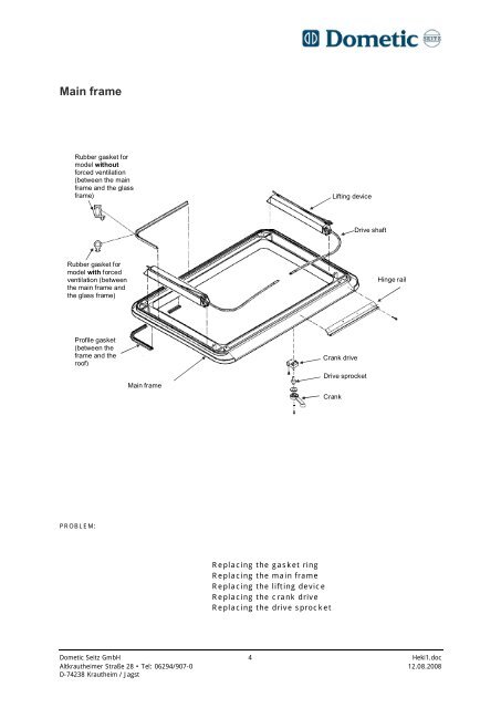 Heki 1 repair instructions - Swift Owners Club