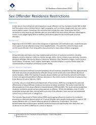 Residency Restrictions - Center for Sex Offender Management