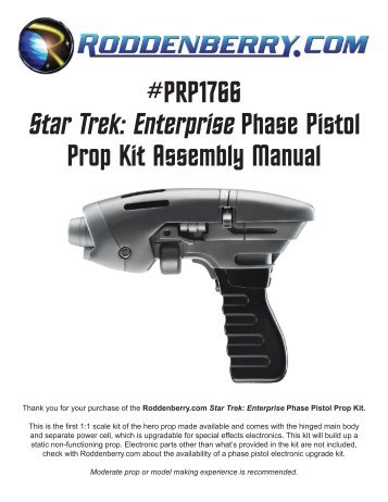 PRP1766 Star Trek: Enterprise Phase Pistol ... - Roddenberry.com