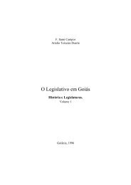 O Legislativo em GoiÃƒÂ¡s - Assembleia Legislativa do Estado de GoiÃƒÂ¡s