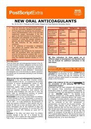 NEW ORAL ANTICOAGULANTS - GGC Prescribing