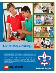 New: Robotics Merit Badge! - LEGO Education