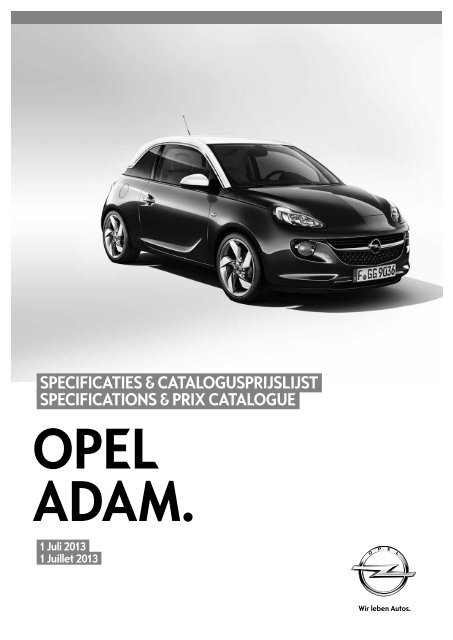 Prijslijst - Opel